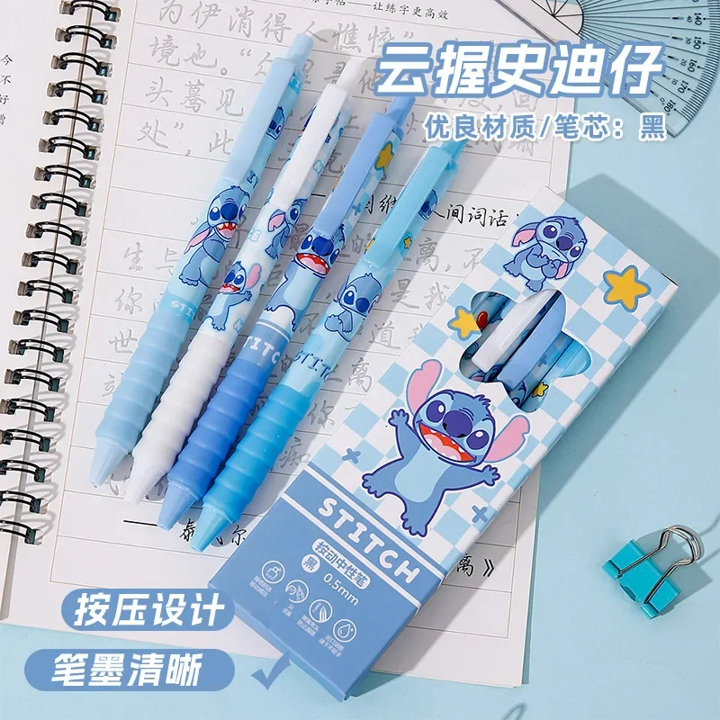 School Supplies - Aniime 4Pcs Stitchss Pena Gel Berkualitas