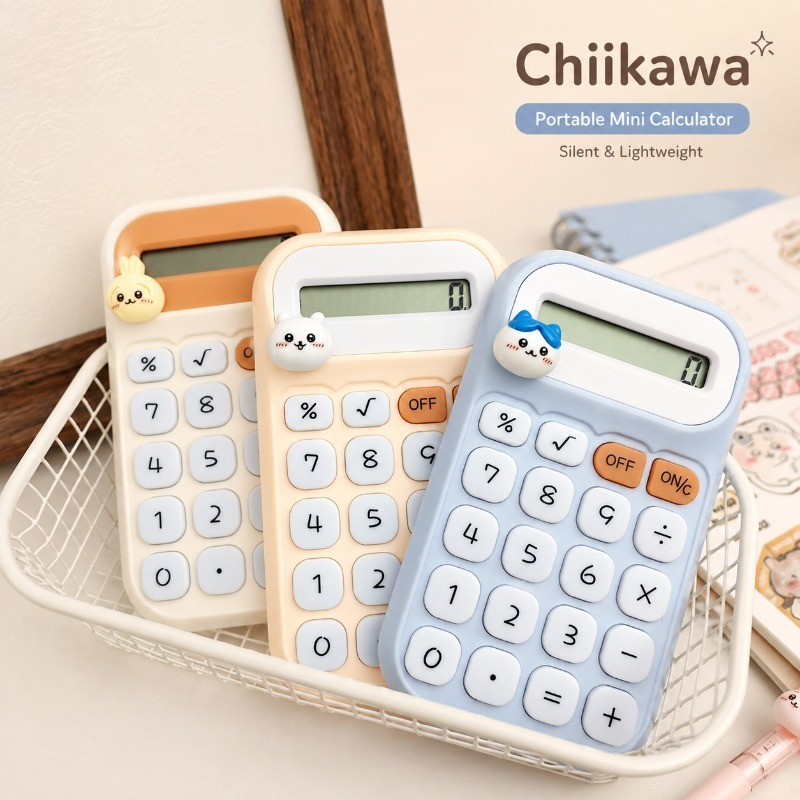 Scientific Calculator For Secondary School - Kalkulator Mini Portabel Chiikawa yang Lucu,
