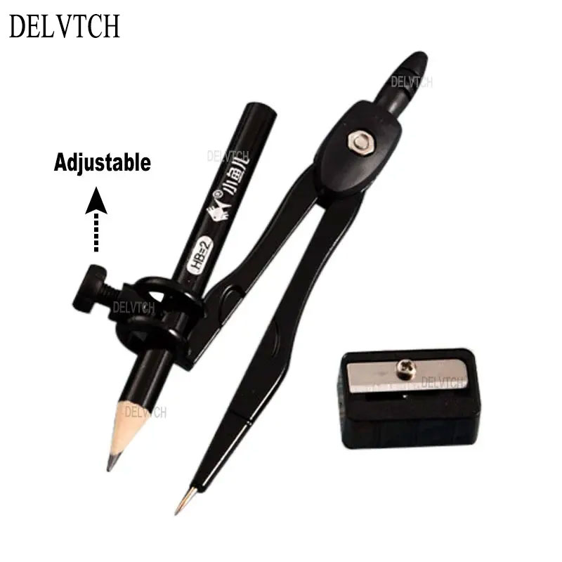 Set 3 Buah Rautan Logam dengan - Math Geometry Set With Compass ulasan dan harga