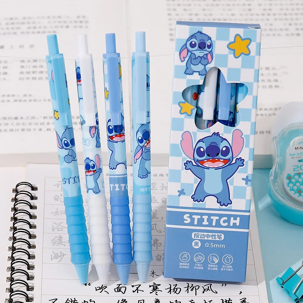Aniime 4Pcs Stitchss Pena Gel  - School Supplies ulasan dan harga