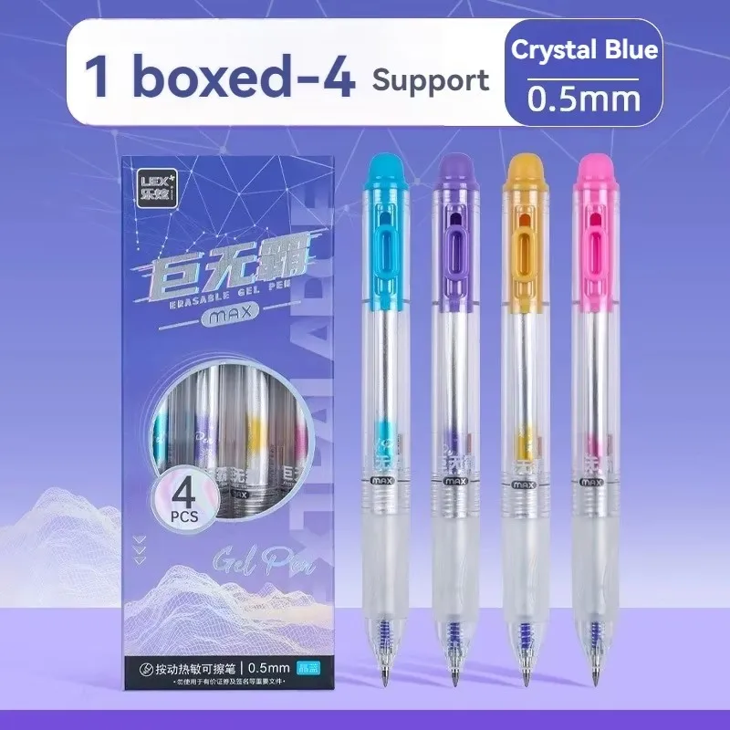 Paket 4 Pulpen Gel yang Dapat  - Retractable Eraser Pen Click ulasan dan harga
