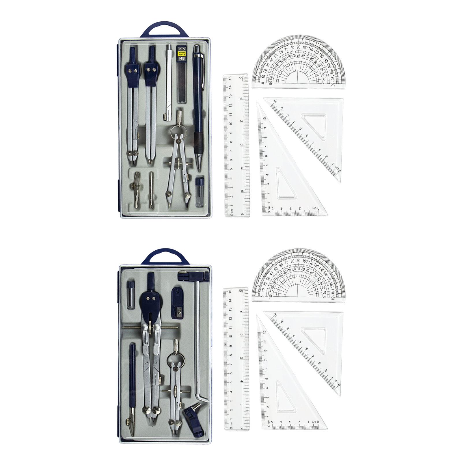 Set Geometri Alat Geometri Ese - Math Geometry Set With Compass ulasan dan harga