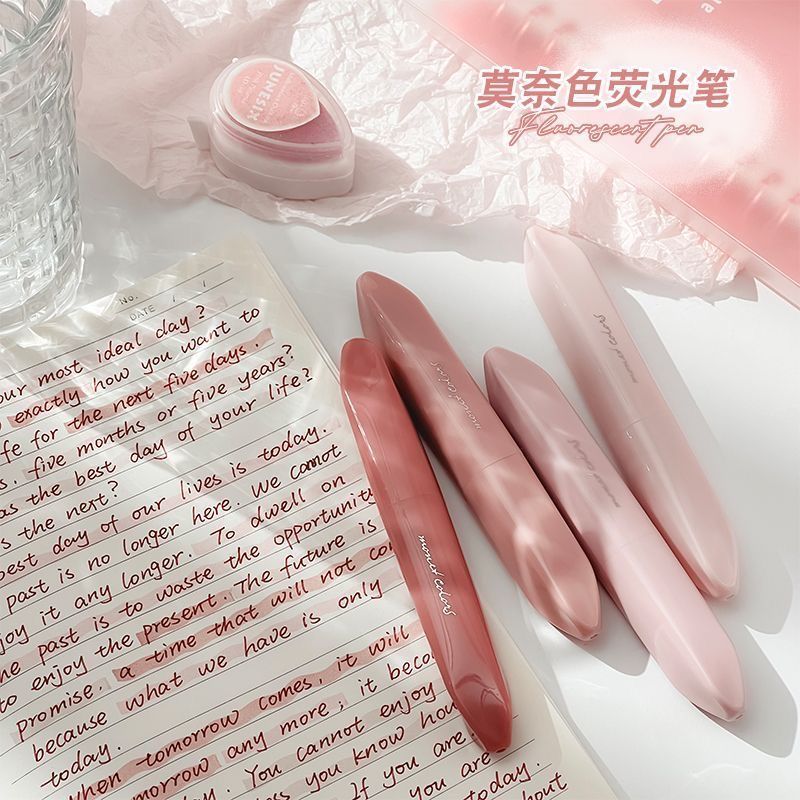 4 Buah Pena Penanda Warna Past - Pastel Highlighter Set Double Ended ulasan dan harga