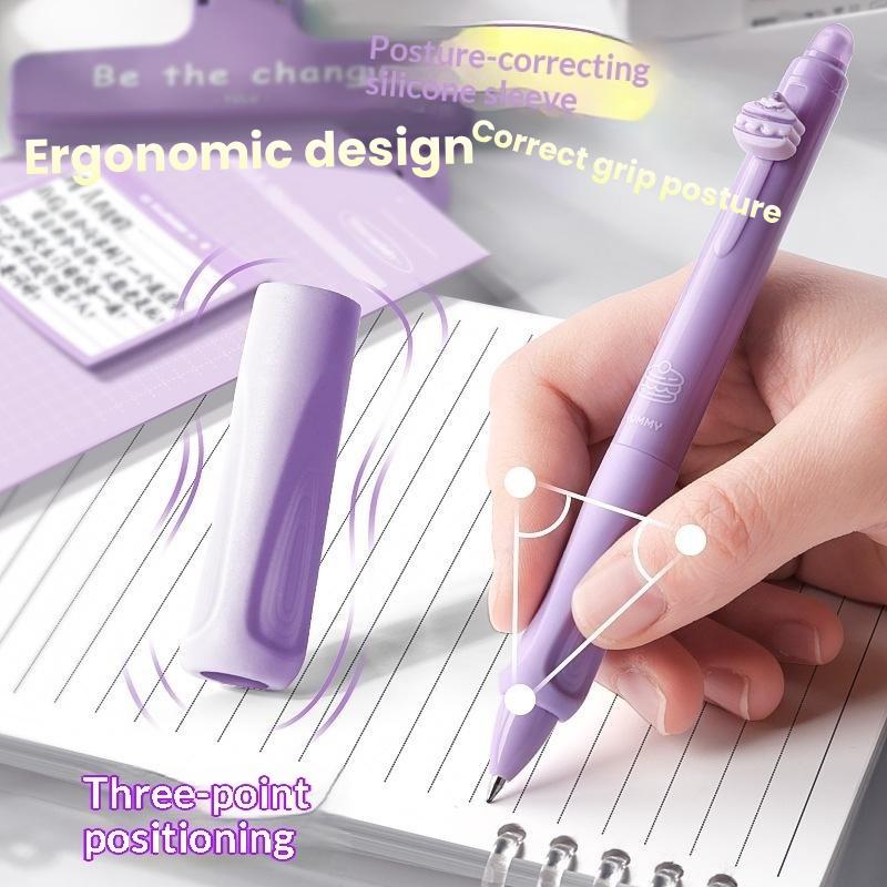 Set 4/6 Buah Pena Gel yang Dap - Retractable Eraser Pen Click ulasan dan harga