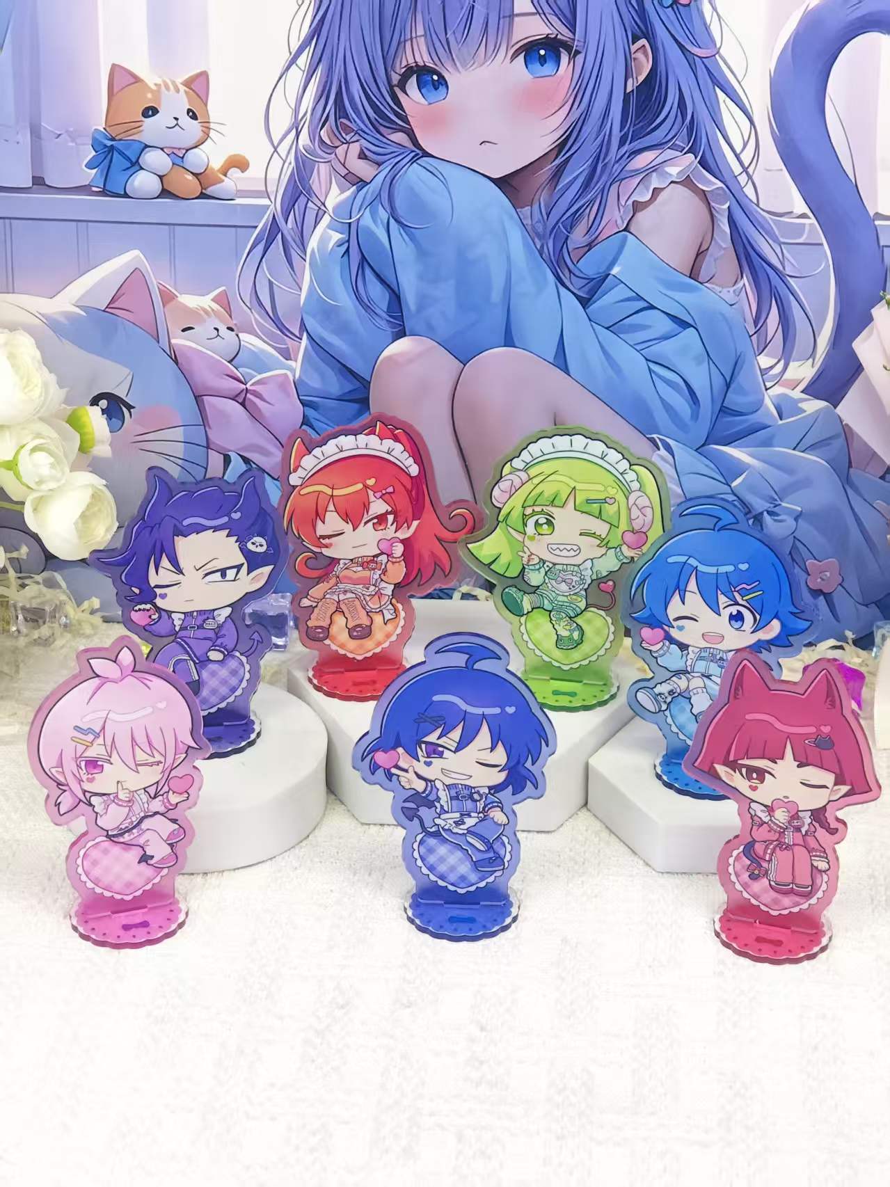 Set Figur Akrilik Gaya Pelayan - Desk Accessories ulasan dan harga